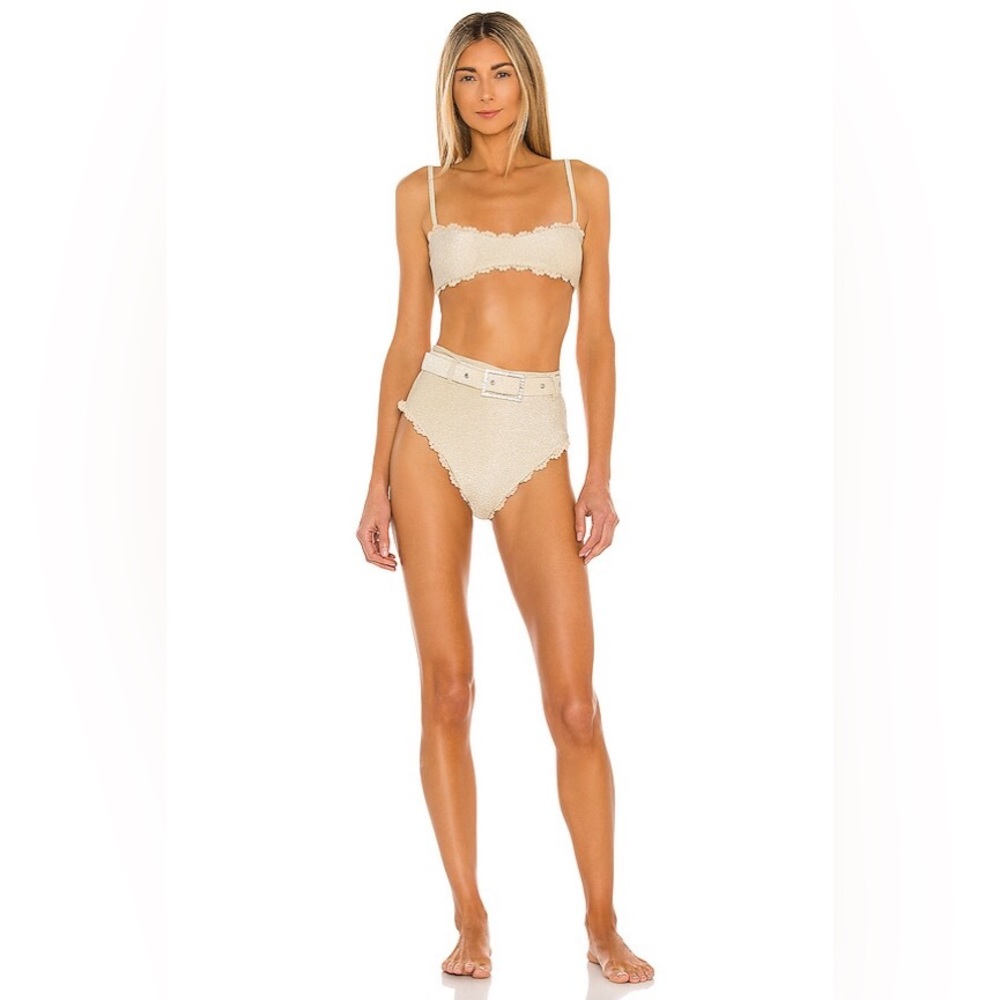 Maiyo Claudia Bikini Set in Gold Size Large NWT